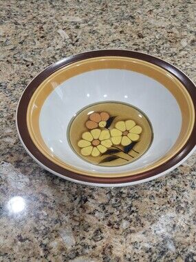 Acsons Alpine Stoneware 10” Serving Bowl Daisies  #8553